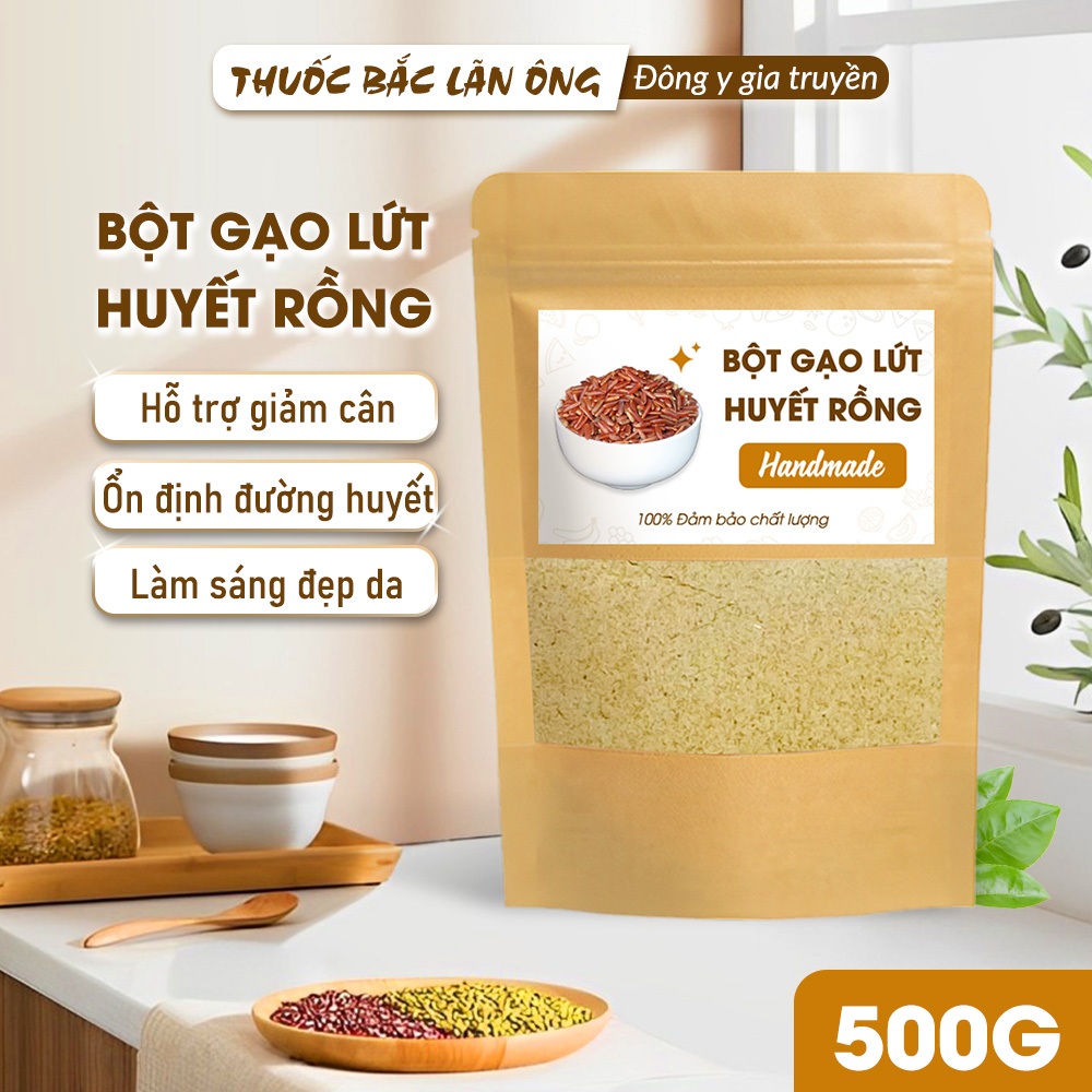 Bột Gạo Lứt 500g (Gạo Đã Rang Thơm)