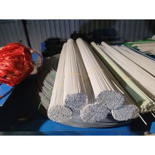  1kg Cành kẽm bọc nhựa trắng làm hoa handmade,hoa voan khổng lồ,cá chép decor trung thu nhiều size 