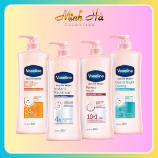 Sữa dưỡng thể Vaseline Healthy White 350ml dưỡng trắng da không nhờn rít