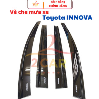 Vè Che Mưa Xe Toyota Innova 2017 - 2023 nhựa đen loại dày