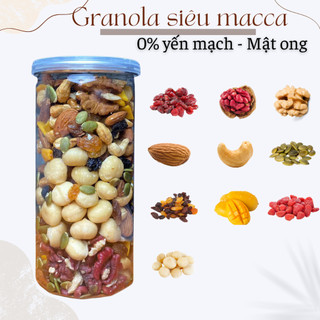 500g Granola siêu hạt, siêu macca cao cấp nhiều phân loại hàng để lựa chọn