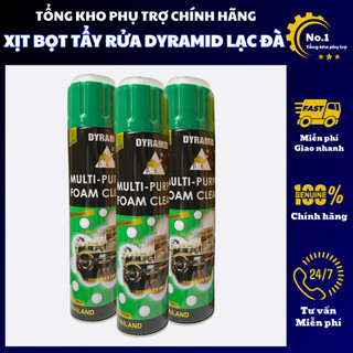 Chai xịt bọt vệ sinh đa năng nội thất, ghế da, trần nỉ ô tô DYRAMID