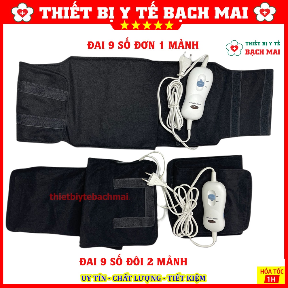 [Tặng Thước Dây] Đai Quấn Nóng Giảm Mỡ LOẠI 1, Chỉnh 9 Cấp Độ Nhiệt [ĐAI ĐƠN,ĐÔI]