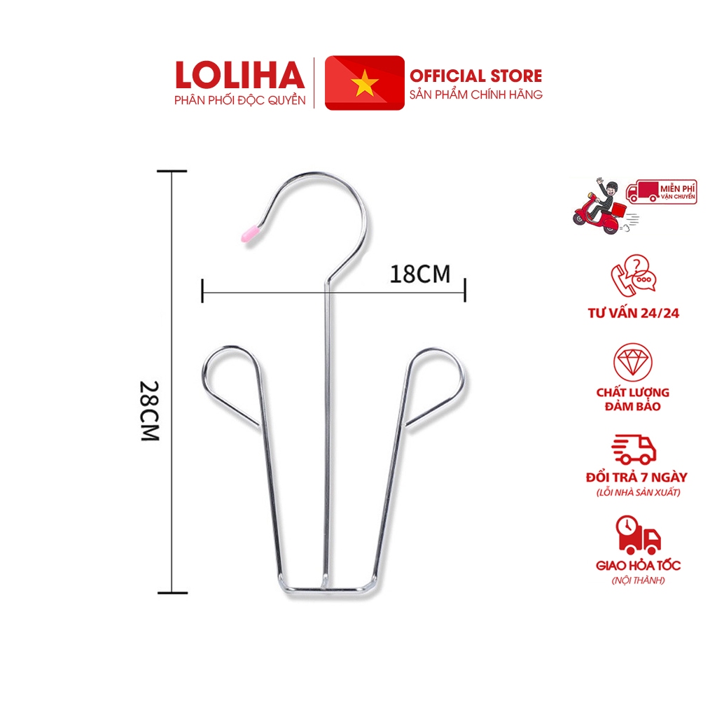 🏵️FREESHIP🏵️ Combo 5 Móc phơi giày, dép inox tiện dụng