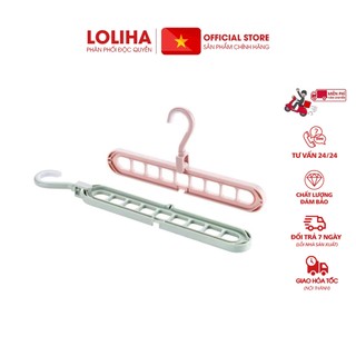⛔FREESHIPXTRA⛔ Móc treo quần áo đa năng (LOẠI 9 LỖ)