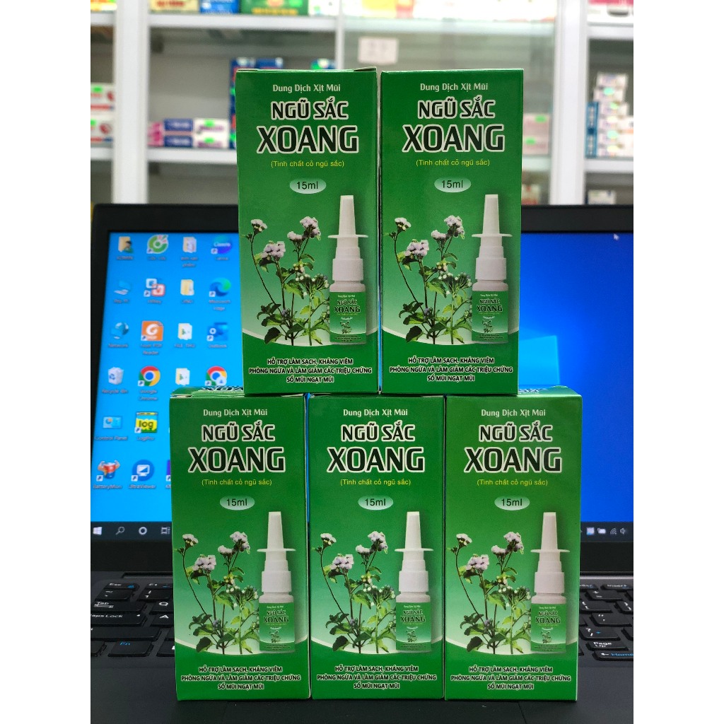 Xịt mũi NGŨ SẮC XOANG 15ml hỗ trợ giảm viêm xoang, giảm các triệu chứng nghẹt mũi, sổ mũi, viêm mũi