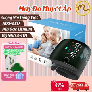 Máy Đo Huyết Áp CÓ TIẾNG VIỆT Nhịp Tim Điện Tử Bắp Tay Tự Động Phiên Bản Cao Cấp -Chính Hãng