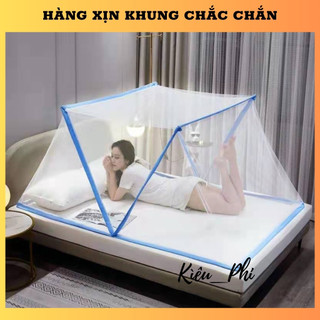 Mùng chụp tự bung xếp thông minh gấp gọn thông minh tiện dụng màn chụp tự bung người lớn Kiều Phi