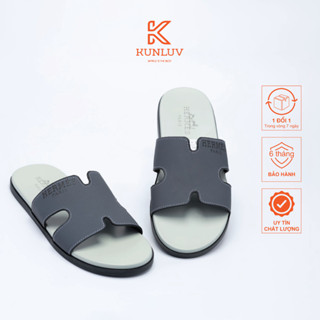 Dép HM Nam MS20 Full Box, Quai Xám Đế Xanh, Phong Cách Trẻ Trung Năng Động, BH 6 Tháng