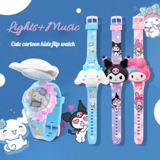 Đồng hồ kuromi sanrio phát nhạc phát sáng 2 in 1 cho bé kết hợp xem giờ