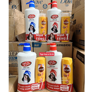 Dầu gội lifebuoy Hồng/ xanh 640g tặng xả sunsilk hoặc kem đánh răng 80g hoặc nước rửa tay