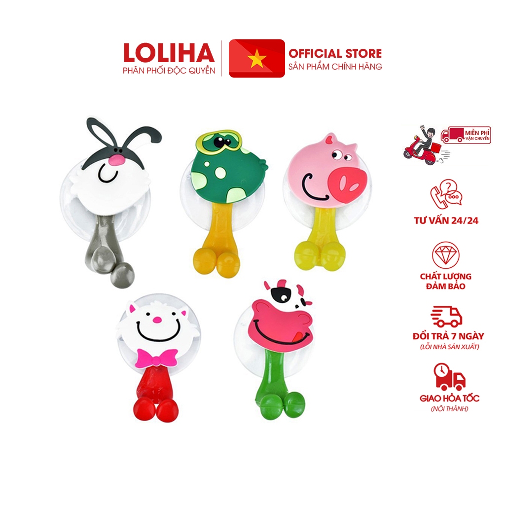 🏵️FREESHIP🏵️ Combo 5  Kẹp bàn chải hình thú ngộ nghĩnh đa dạng