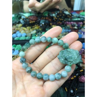 Vòng đeo tay, lắc tay mix hoa sen phong thủy đá ngọc phỉ thúy