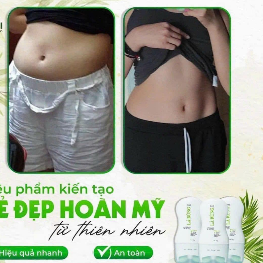 Thanh lăn tan mỡ Cao lá rừng tan hết mỡ thừa vùng bắp đùi, tay, chân - 150g