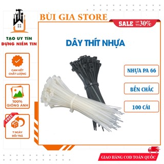 100 cái lạt nhựa đủ kích cỡ