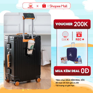 Vali khung nhôm kingsun vali kéo ks-813/051 size 20/24 khoá sập cao cấp