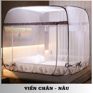 Màn chụp tự bung Kiều Phi -Mùng chụp tự bung đỉnh vuông gấp gọn tiện dụng chống muỗi tuyệt đối