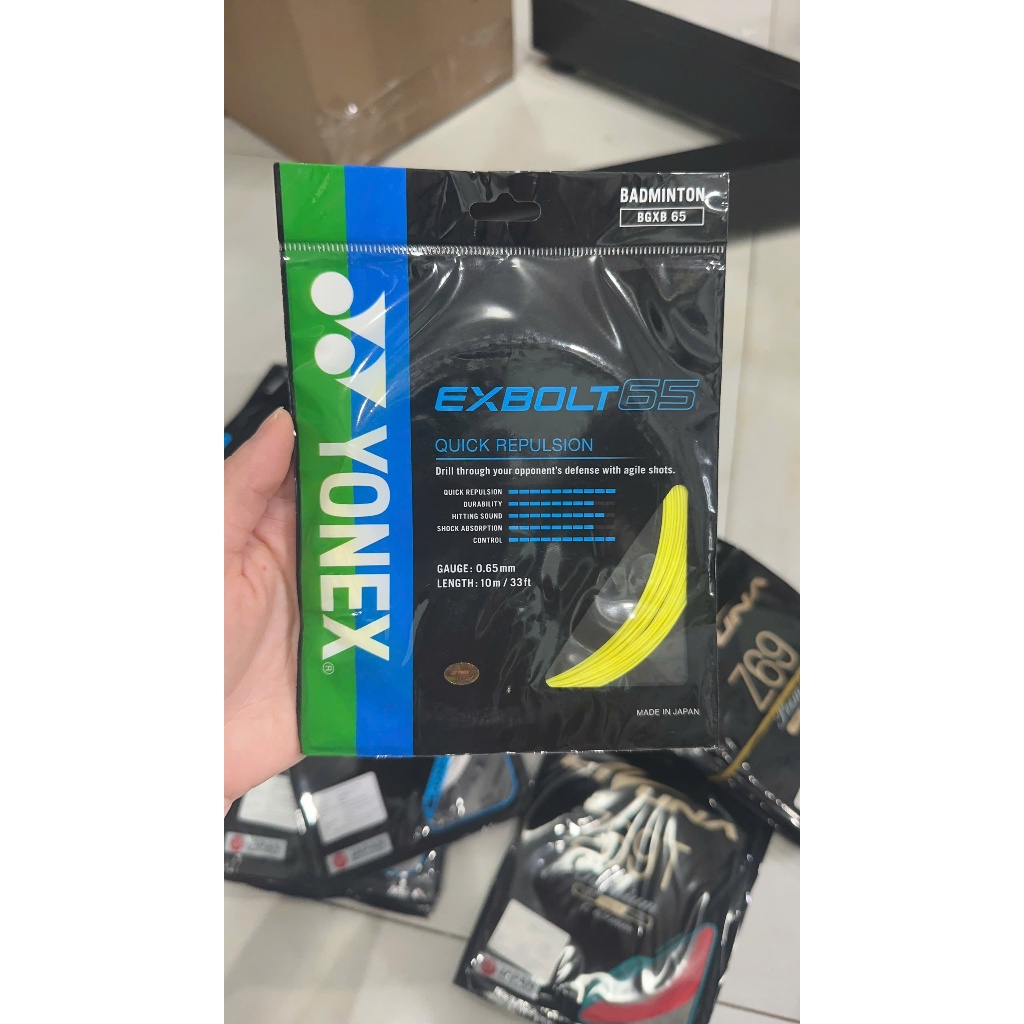 Dây cước căng vợt Yonex BG EXBOLT 63 , 65 Chính Hãng