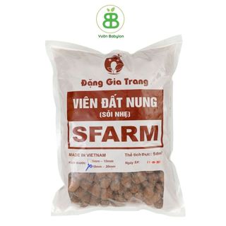 VIÊN ĐẤT NUNG (SỎI NHẸ) SFARM 5DM3 (KT 10-20MM)