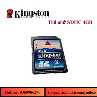 Thẻ nhớ Kingston SDHC 4GB cho máy ảnh KTS