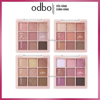 [ODBO] Bảng Phấn Mắt Odbo Shadow & me Gồm 9 Ô Màu Lì Và Ánh Nhũ OD2014 - Thái Lan