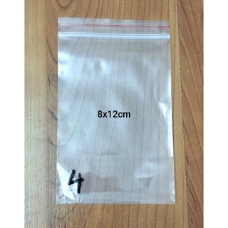 200 Chiếc  Túi Zip chỉ đỏ đủ size Túi dày ( từ số 0: 4x6 đến số 12: 34*45) hàng đẹp