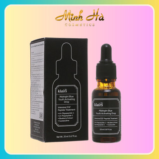 Serum Klairs Midnight Blue Youth Activating Drop 20ml giúp dưỡng ẩm và phục hồi da