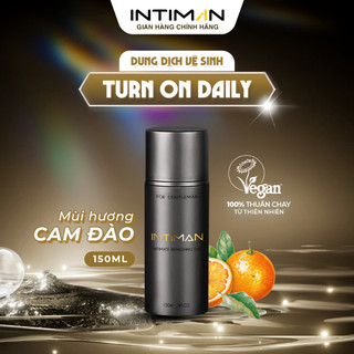  Dung Dịch Vệ Sinh Nam INTIMAN Daily Wash Turn On  Dùng Hàng Ngày  Gel Lạnh Nano Sliver X2 Kháng Khuẩn Thơm Sâu 150ml 