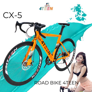 Xe Đạp Đua Tay Cong Road Bike 4TEEN CX-5 Khung Sườn Hợp Kim Nhôm Cao Cấp 8 Tầng Lip Sau