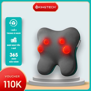 Gối Massage Đa Năng Nhiệt Hồng Ngoại KINGTECH KP-500 - Chuyên Sâu Cổ Vai Gáy, Thắt Lưng - Chính Hãng bảo hành 12 tháng