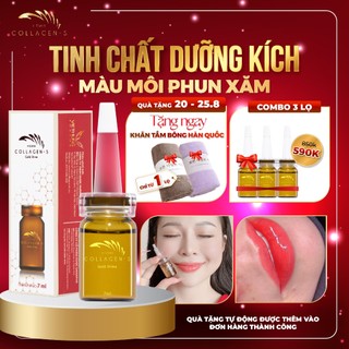 Tinh chất dưỡng kích màu môi sau phun xăm Vieskin GoldShine, collagen tươi kích màu sắc nét, tự nhiên, căng bóng, 7ml