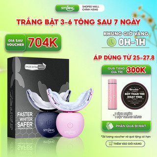 Trắng răng tại nhà Smilee Extra, trắng từ 3 đến 6 tone sau 1 liệu trình, ngăn ngừa sâu răng, viêm nướu. Hàng chính hãng