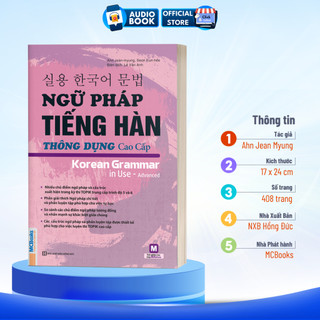 Sách - Ngữ Pháp Tiếng Hàn Thông Dụng Cao Cấp