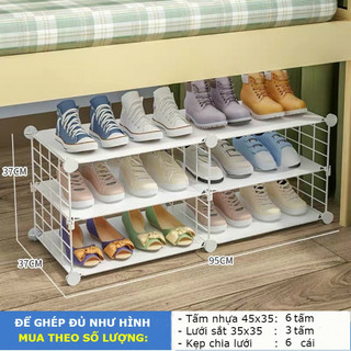 KỆ ĐỂ GIÀY DÉP GỌN GÀNG THÔNG MINH TIỆN ÍCH TIẾT KIỆM DIỆN TÍCH (Bán theo tấm)