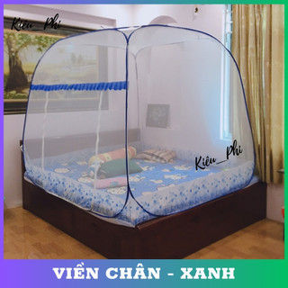 Mùng chụp tự bung đỉnh vuông Kiều Phi - Màn chụp tự bung gấp gọn tiện dụng xếp thông minh chống muỗi