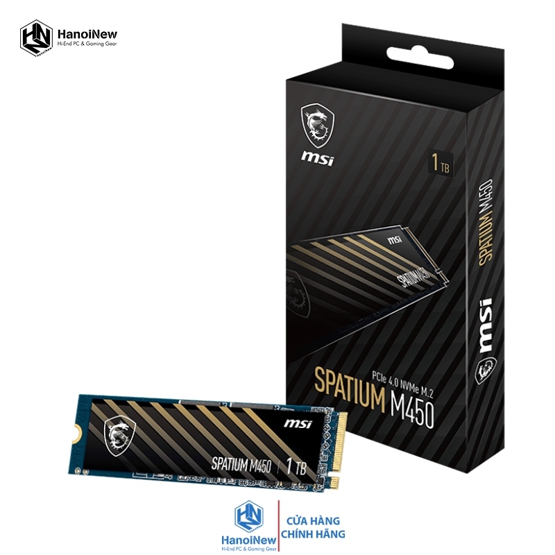 SSD MSI Spatium M450 500GB M.2 NVMe PCIe Gen 4 x4