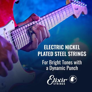 Bộ Dây Đàn Guitar Điện Elixir 12027 09/46, NANOWEB, Custom Light