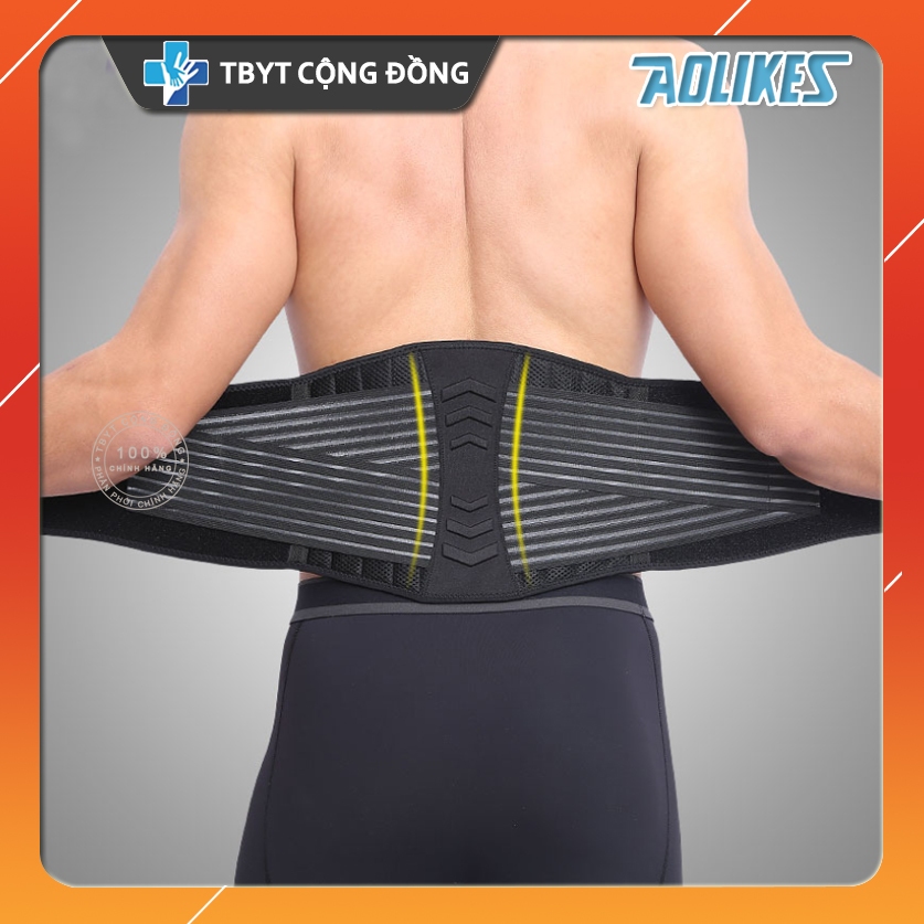 Đai Lưng Cột Sống Aolikes Thoát Vị, Thoái hóa, Đau Lưng, Tập Gym