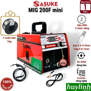 Máy hàn 2 chức năng Sasuke MIG-200F mini [Hàn que - Hàn MIG không khí] [Kenmax MIG 200F mini]