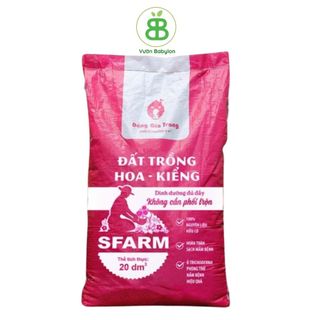 Đất sạch hữu cơ sfarm chuyên dùng cho hoa kiểng