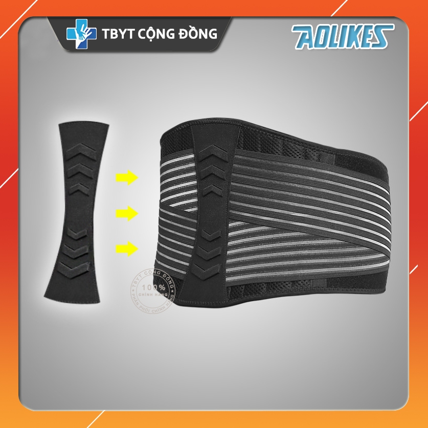 Đai Lưng Cột Sống Aolikes Thoát Vị, Thoái hóa, Đau Lưng, Tập Gym