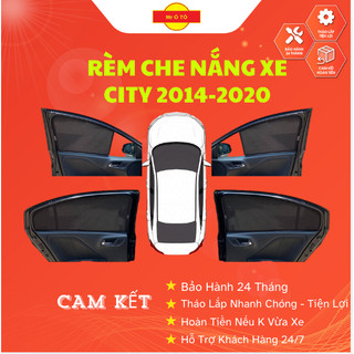 Rèm Che Nắng Loại 1 Chính Hãng Mr Ô Tô ,Thiết Kế Cho Xe Honda City 2014-2020  Bảo Hành 24 Tháng