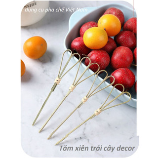 Xiên Que Trang Trí Cocktail Que Xiên Trái Cây Trang Trí Pha Chế Tăm Tre Decor - Dụng Cụ Pha Chế