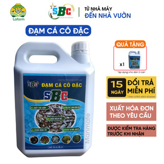Phân bón Đạm cá SBC dùng cho cây ăn quả, rau màu - chai 5 lít