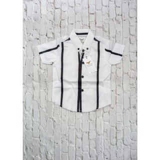 Áo sơ mi bé trai ngắn tay