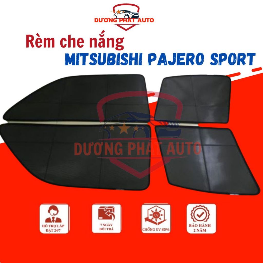 Rèm che nắng Mitsubishi pajero sport 2009-2015, LOẠI 1 MR OTO