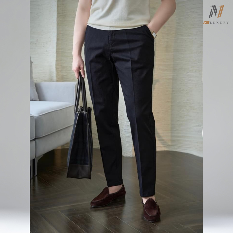 Quần baggy nam ống rộng vải Hàn cao cấp, co giãn phân loại tây âu Premium thời trang BAGGY 01