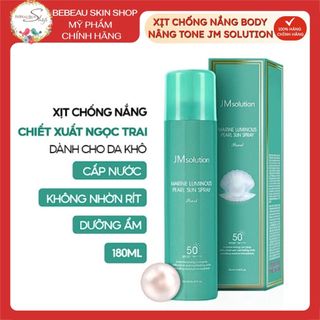 Xịt Chống Nắng Toàn Thân Jm Solution Spf 50 PA++++ nâng tone, dưỡng ẩm cho da - Bebeau