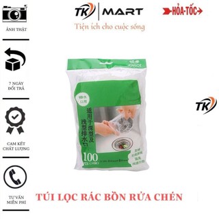 Túi lọc rác bồn rửa chén, bát - 100 túi/bịch