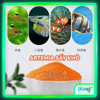 Artemia sấy khô cho cá bột ăn liền - Thức ăn dinh dưỡng cho cá 7 màu betta cá cảnh